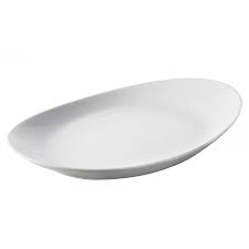 Assiette ovale prestige